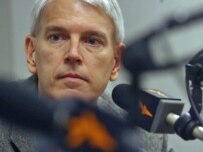 Former Ambassador Steven Pifer at RFE/RL's Prague broadcast center (RFE/RL)