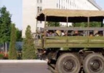 Uzbek troops in Andijon