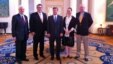 BBG Governors Michael Meehan and Susan McCue and Acting RFE/RL President Kevin Klose join VOA's Russia Bureau Chief Jim Brooke in a meeting with the U.S.Ambassador to Russia Michael McFaul (center).