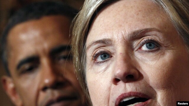 U.S. Secretary of State Hillary Clinton, seen here with President Barack Obama, will visit Ukraine, Poland, Azerbaijan, Armenia, and Georgia.