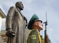 The Dzerzhinsky monument in Minsk today (Bymedia.net)
