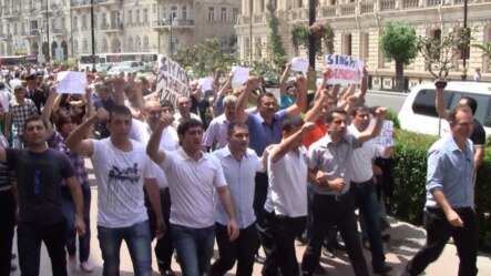 Azerbaijan -- Protest action of Piketdən görüntülər. 21 may 2012