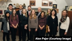 Czech Republic--Fellows Tour Vaclav Havel’s Private Offices. Prague, February 24, 2015.