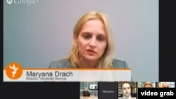 Still from RFE/RL's 12 December Google+ Hangout discussion "'Euromaidan' -- What's Ahead For Ukraine?"