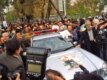 خودرویی که جنازه «بابک بیات» در آن قرار دارد.