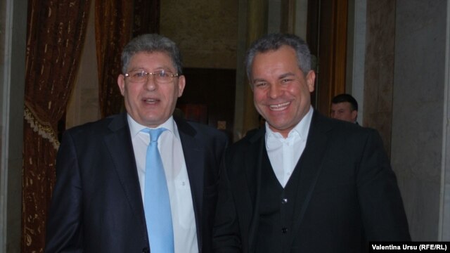 Liderul liberal Mihai Ghimpu cu Vlad Plahotniuc