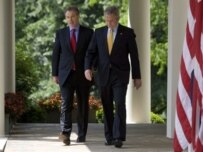 Blair was at the White House for a farewell summit (AFP)