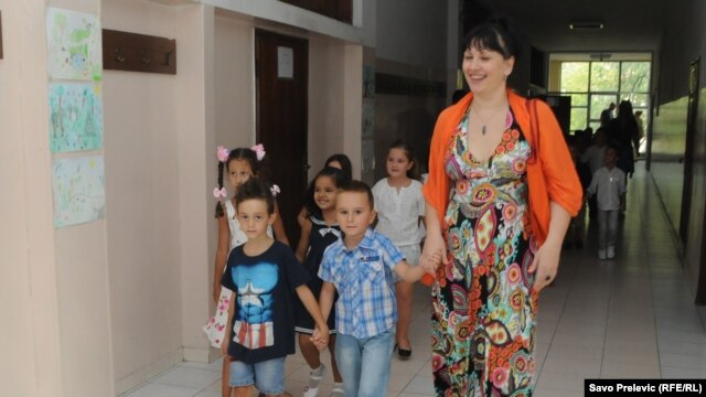 Učenici u jednoj od podgoričkih škola, septembar 2012.