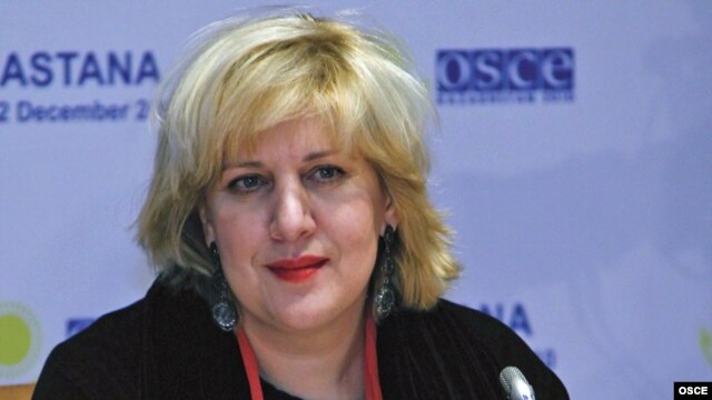 Kazakhstan -- OSCE Representative on Freedom of the Media, Dunja Mijatovic in Astana, 01Dec2010