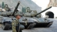 Russia --  Russian tanks near North Ossetia