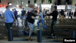 England fans have been involved in distrubances in France over the past two nights.