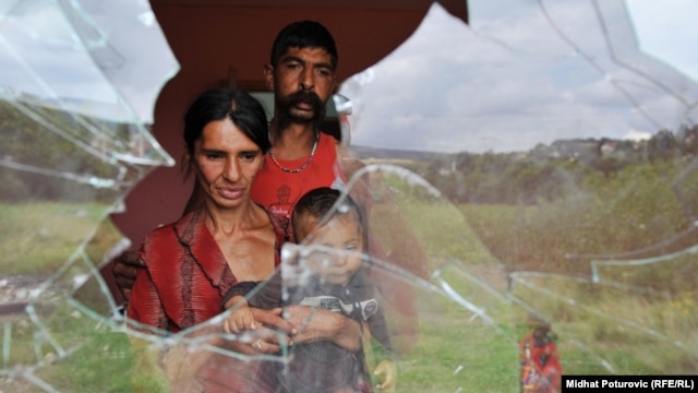 Midhat Poturovic's photograph "Violence Against Roma People" 