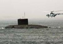 An Iranian submarine participating in exercises in the Persian Gulf this month (Fars)