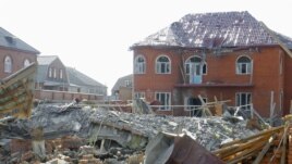 Ingushetian homes destroyed in a search for militants in the restive republic