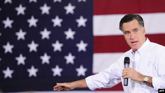 Republican presidential hopeful Mitt Romney