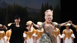 Diana Damrau în rolul Philiine din opera „Mignon” la Grand Théâtre de Genève. (Foto: Iolanda Bădiliţă)