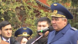 Қазақстан әуе қорғанысы күштерінің бас қолбасшысы, генерал-майор Нұрлан Орманбетов. Алматы, 12 қараша 2014 жыл.