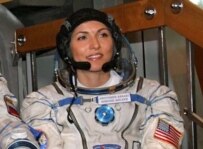 Anousheh Ansari in training outside of Moscow in August (epa)