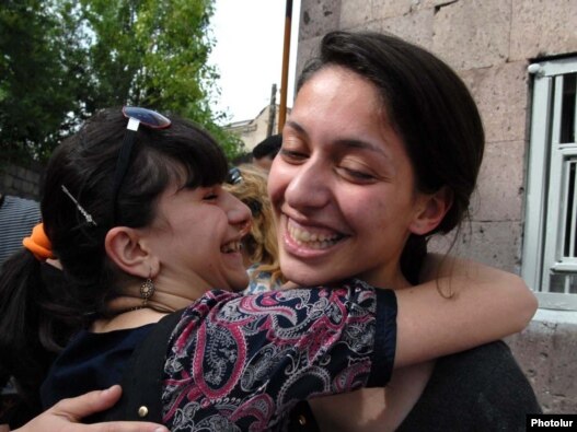 Armenia -- Journalist Ani Gevorgian is set free after spending three days under police arrest, 3June 2010.