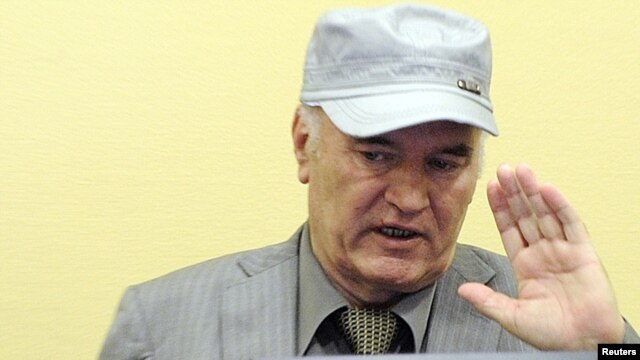 Ratko Mladić u sudnici Haškog tribunala, 03.06.2011. 