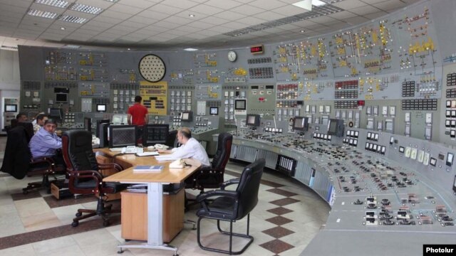 Armenia - The central control panel of the Metsamor nuclear plant.