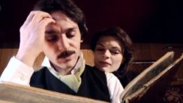 Video grab from Radio Azatutyun's film on poet Vahan Teryan.