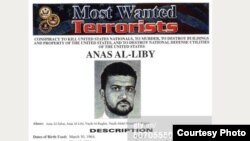 A U.S. "wanted" notice for Nazih Abdul-Hamed al-Ruqai, known as Anas al-Libi, who was reportedly detained by U.S. forces in Libya in early October