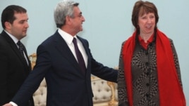 Հայաստան - Նախագահ Սերժ Սարգսյանի եւ ԵՄ արտաքին քաղաքականության հարցերով բարձր ներկայացուցիչ Քեթրին Էշթոնի հանդիպումը Երեւանում, արխիվ, 16-ը նոյեմբերի, 2011թ․