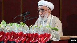 Иран Сарапшылар кеңесінің басшысы болып сайланған аятолла Ахмад Джаннати. Тегеран, 24 мамыр 2016 жыл.