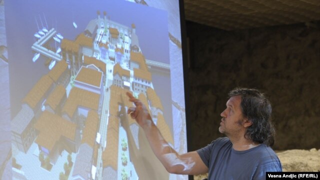 Emir Kusturica sa planom Andrićgrada