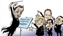Karikatura sa Viktorom Orbanom