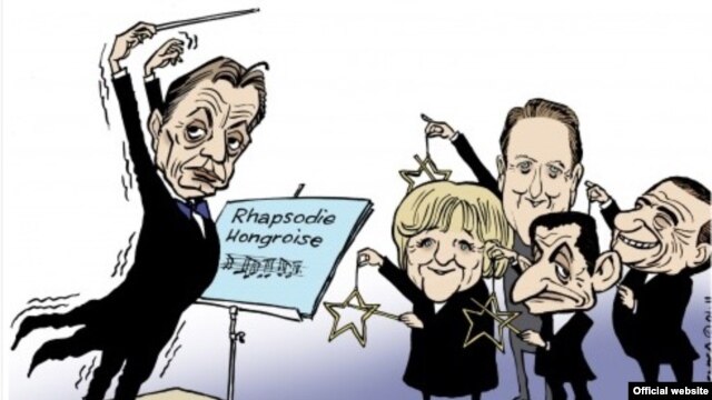 Karikatura sa Viktorom Orbanom