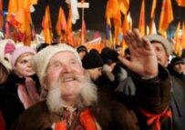 A scene from Ukraine's 2005 Orange Revolution (AFP)