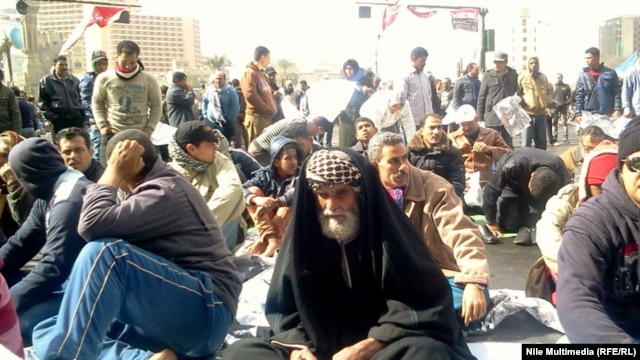 Demonstrators have gathered at the Tahrir Square in Cairo in the run-up to the anniversary on February 11 of the ouster two years ago of entrenched President Hosni Mubarak.