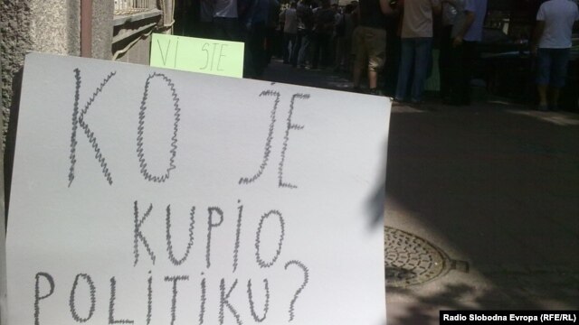Protest radnika "Politike", foto: Ognjen Zorić