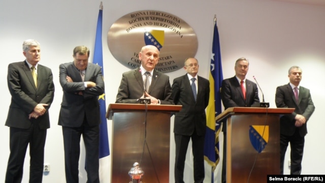 Bh. političari nakon susreta sa Štefanom Fileom, 27. novembar 2012.