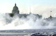Russia - Cold winter - St. Peterburg - St Isaac's Cathedral