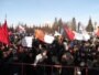 Уфаның Ленин мәйданында каршылык чарасында катнашучылар, 4 февраль 2012