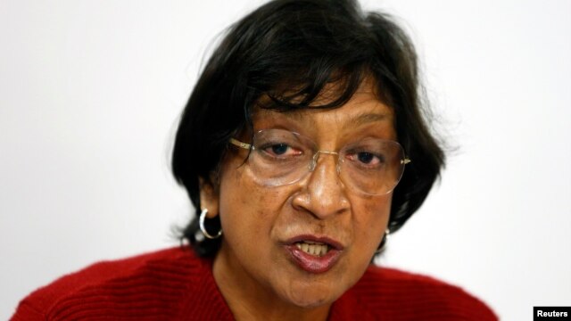 UN High Commissioner for Human Rights Navi Pillay (file photo)