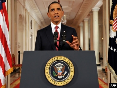 Američki predsjednik Barack Obama govori u jednom od rijetkih prime-time obraćanju naciji, Washington, DC, 25. jul 2011.
