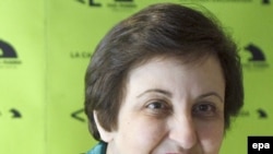 Shirin Ebadi in Madrid on February 16