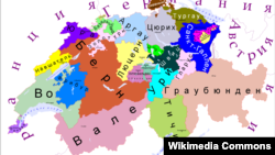 Карта Швейцарии.