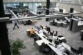 Journalists hard at work in the Central Newsroom.