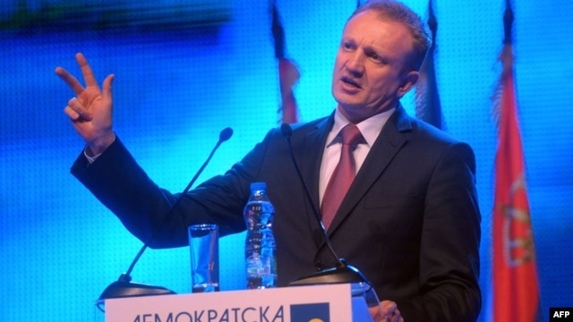 Dragan Đilas nakon stranačkog sastanka, novembar 2012.