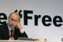 Russian President Vladimir Putin at the World Editors Forum in Moscow in June 2006 (ITAR-TASS)