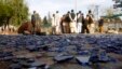 The site of a suicide attack in Jalalabad that killed five police officers in March.