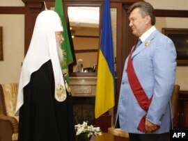 Патриарх Кирилл Украина президенты Виктор Янукович белән