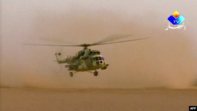 Helikopter Mi-8 që i përket forcës ajrore algjeriane.