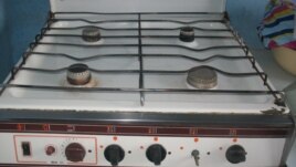 Back to normal? A gas stovetop in Dushanbe