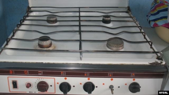 Back to normal? A gas stovetop in Dushanbe